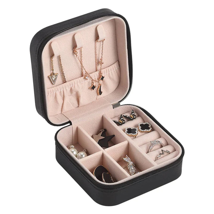 Jewelry Leather Storage Box Organizer